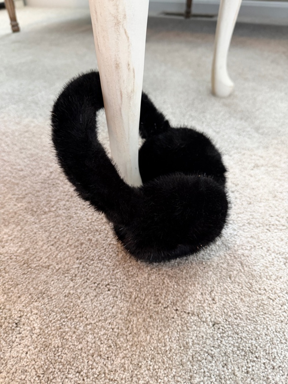 CC Boutique Black Furry Ear Muffs